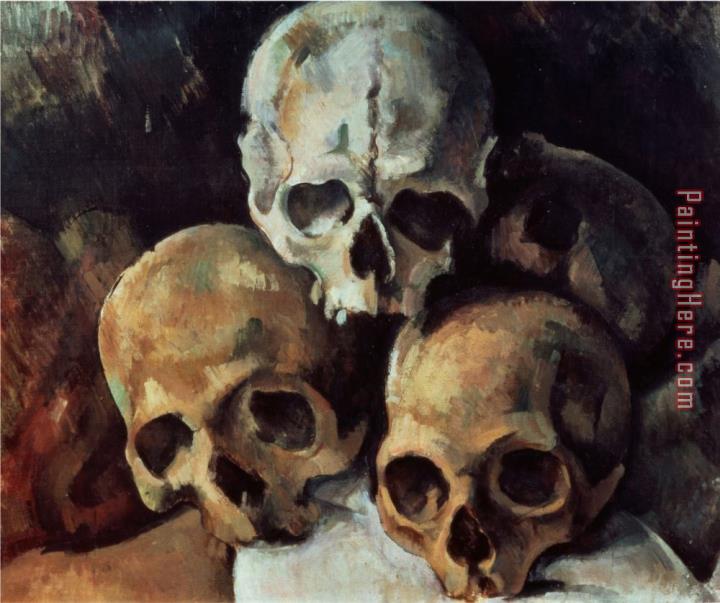 Paul Cezanne Pyramid of Skulls 1898 1900 Oil on Canvas